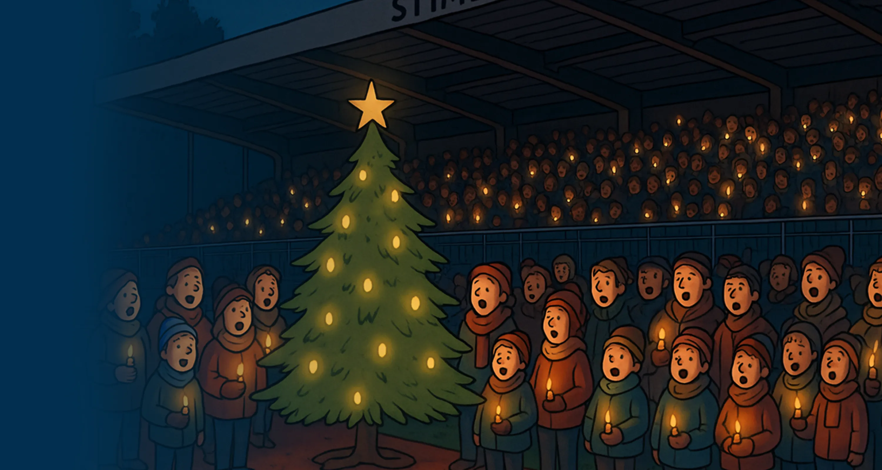 1. Weihnachtliches Stadionsingen im Vest 🎄